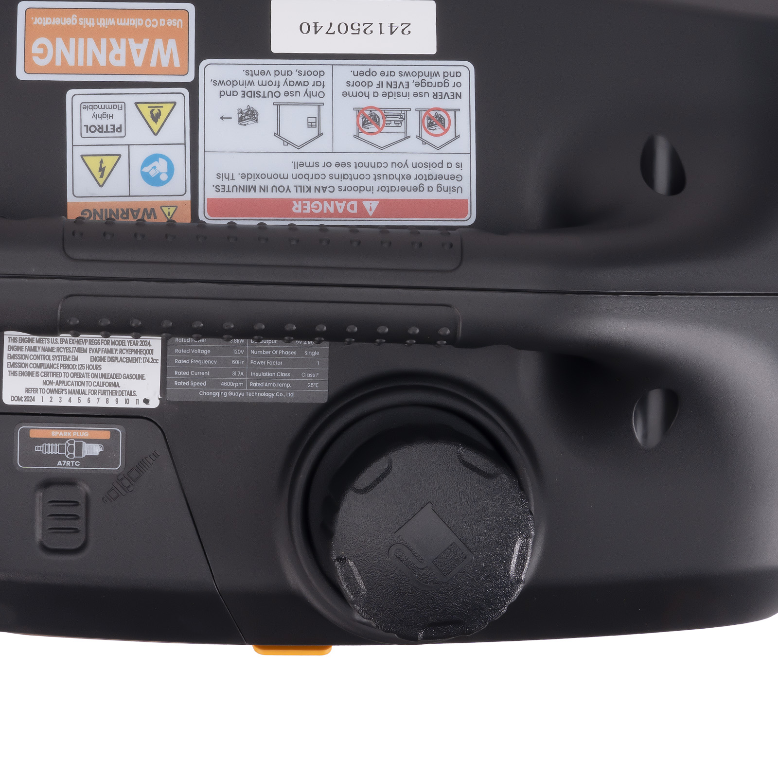 120V 5000W Inverter Generator Portable lightweight Gasoliner Home Backup