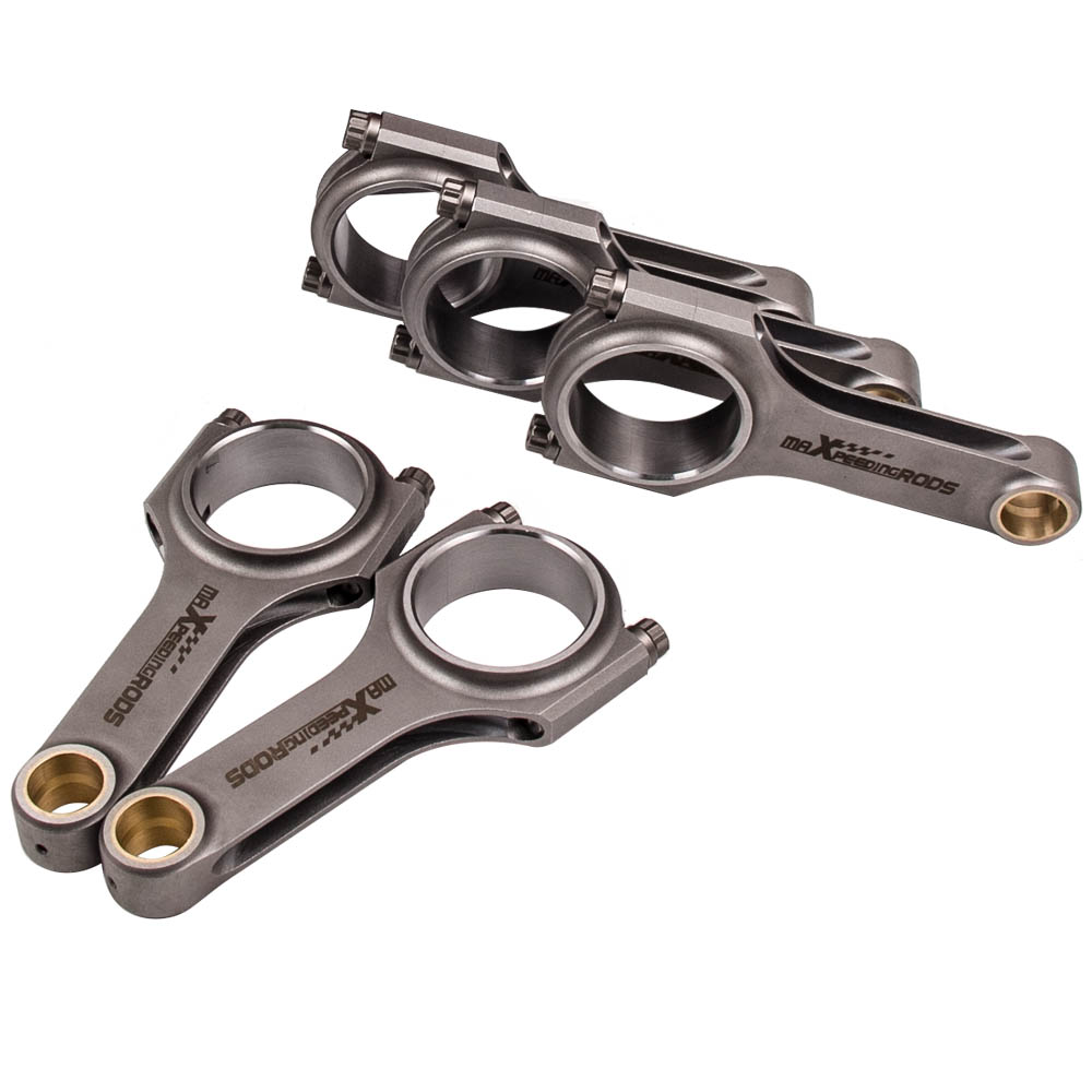 New Racing H-Beam Connecting Rods+ARP2000 Bolts Set for Volvo S60 R 2.5L 143mm