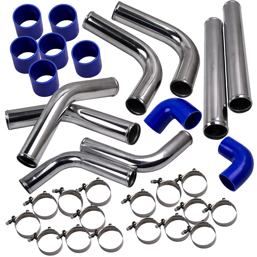 T3 T4 T04E Universal Turbo Turbocharger Kit 0.63A/R +Wastegate+Intercooler Hose