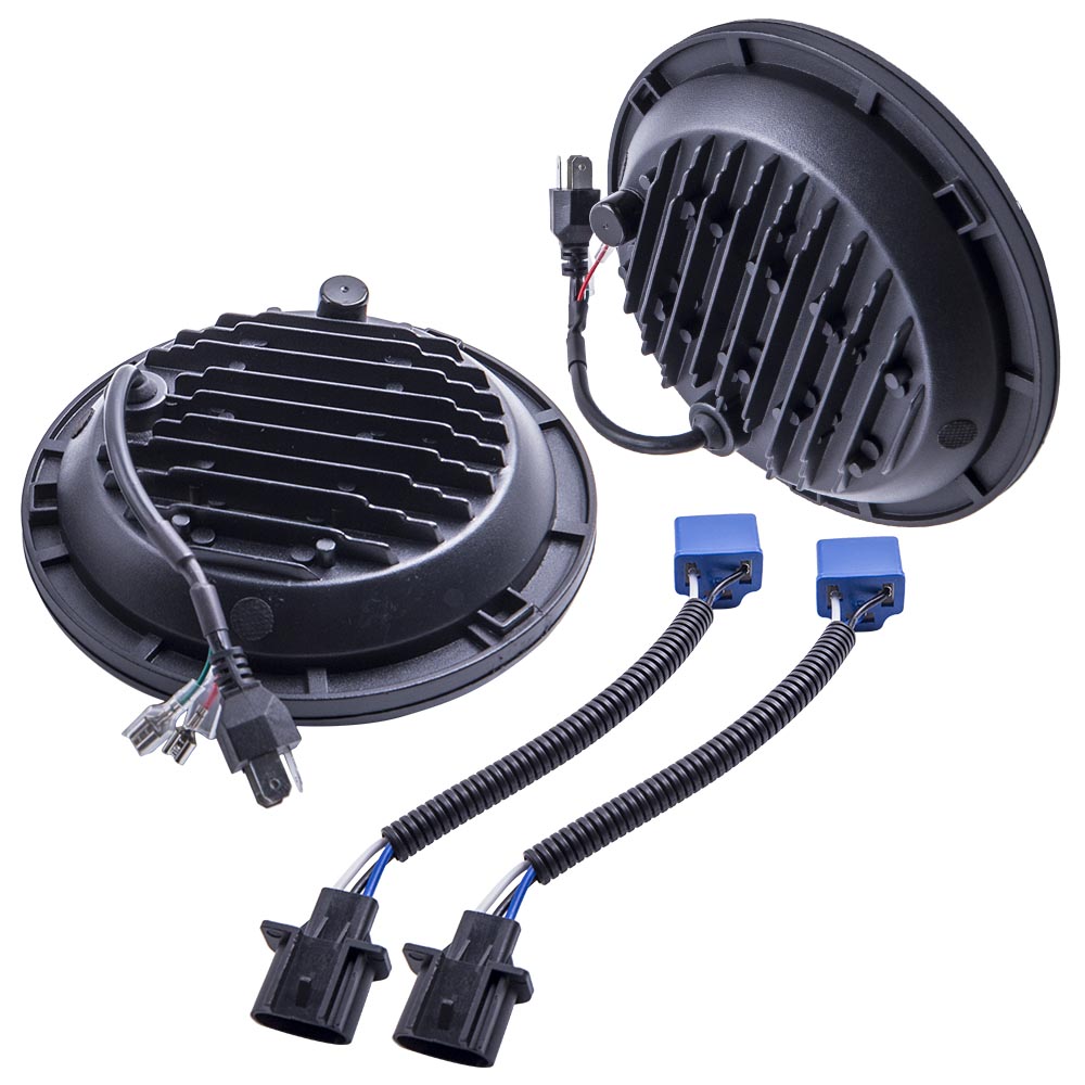 7 Inch Round LED Headlight Headlamp Fits For Jeep Wrangler JK LJ TJ 1997-2016