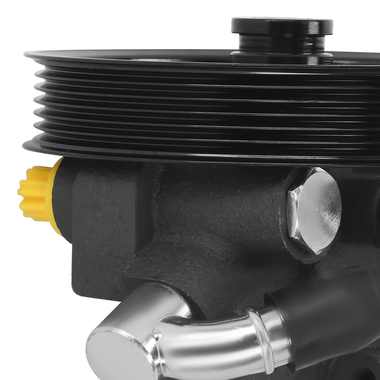 Power Steering Pump w/ Pulley For Ford Expedition 03-06 F-150 V8 4.6L 5.4L 05-08