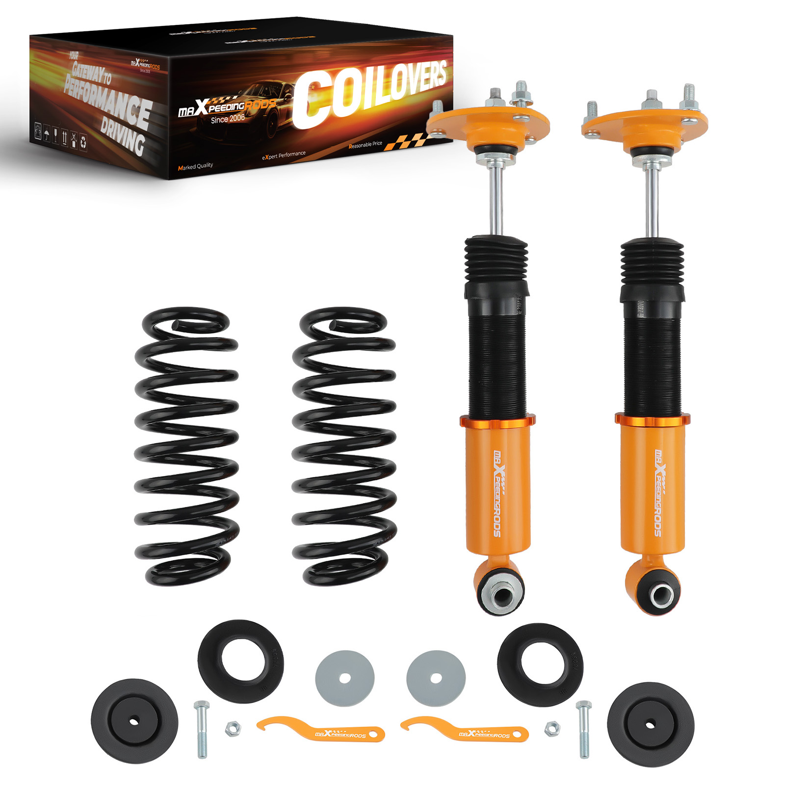 2x Rear Air Suspension to Coil Spring Conversion Kits For BMW X5 E53 2000- 2006