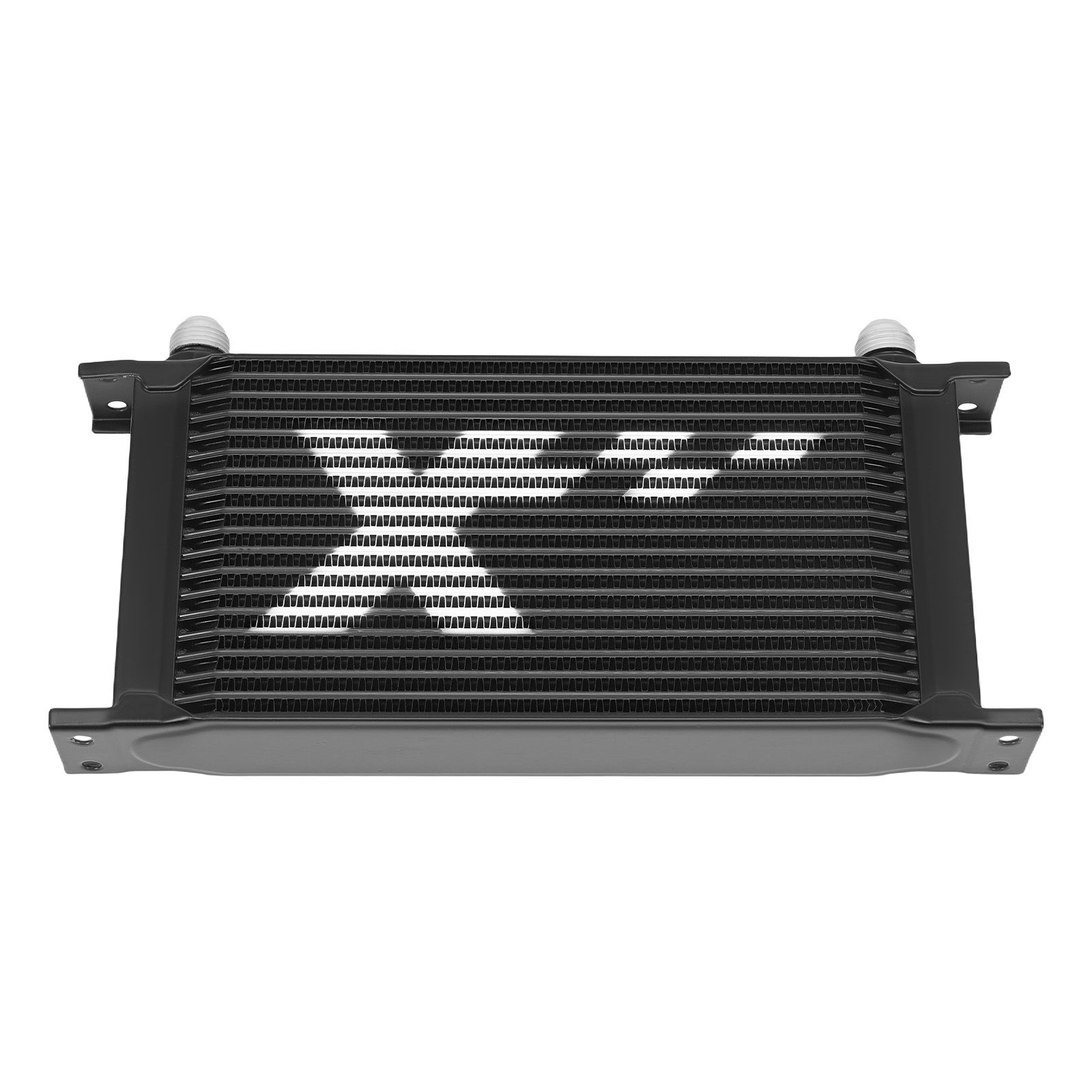 19 Row Engine Oil Cooler Universal AN10 Kit Transmission Black Mount System