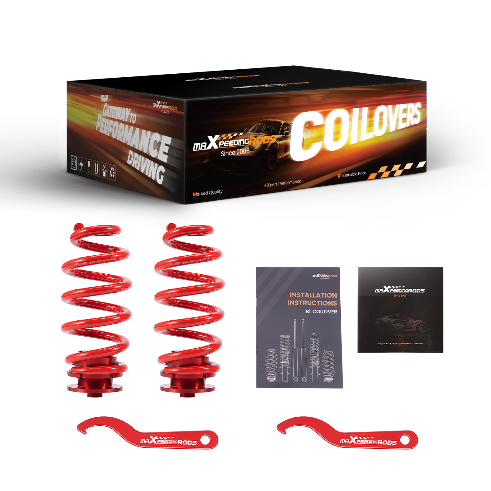 Coilover Lowering Kit For Audi A4 8E2, B6 Avant 8ED B7 8EC B7 1.8 Tquattro 04-08
