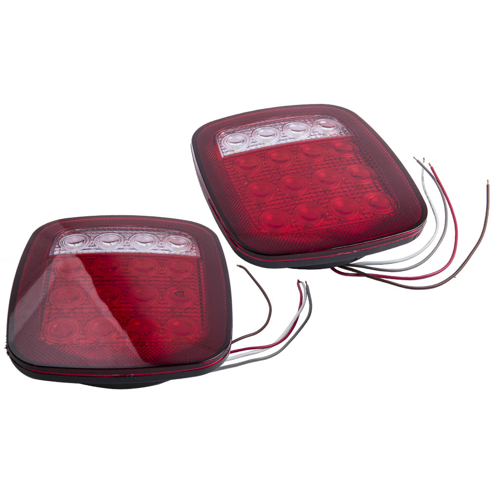 Drive+passenger Led Taillight Rear Brake Lamp Stop Reverse For Jeep Wrangler New