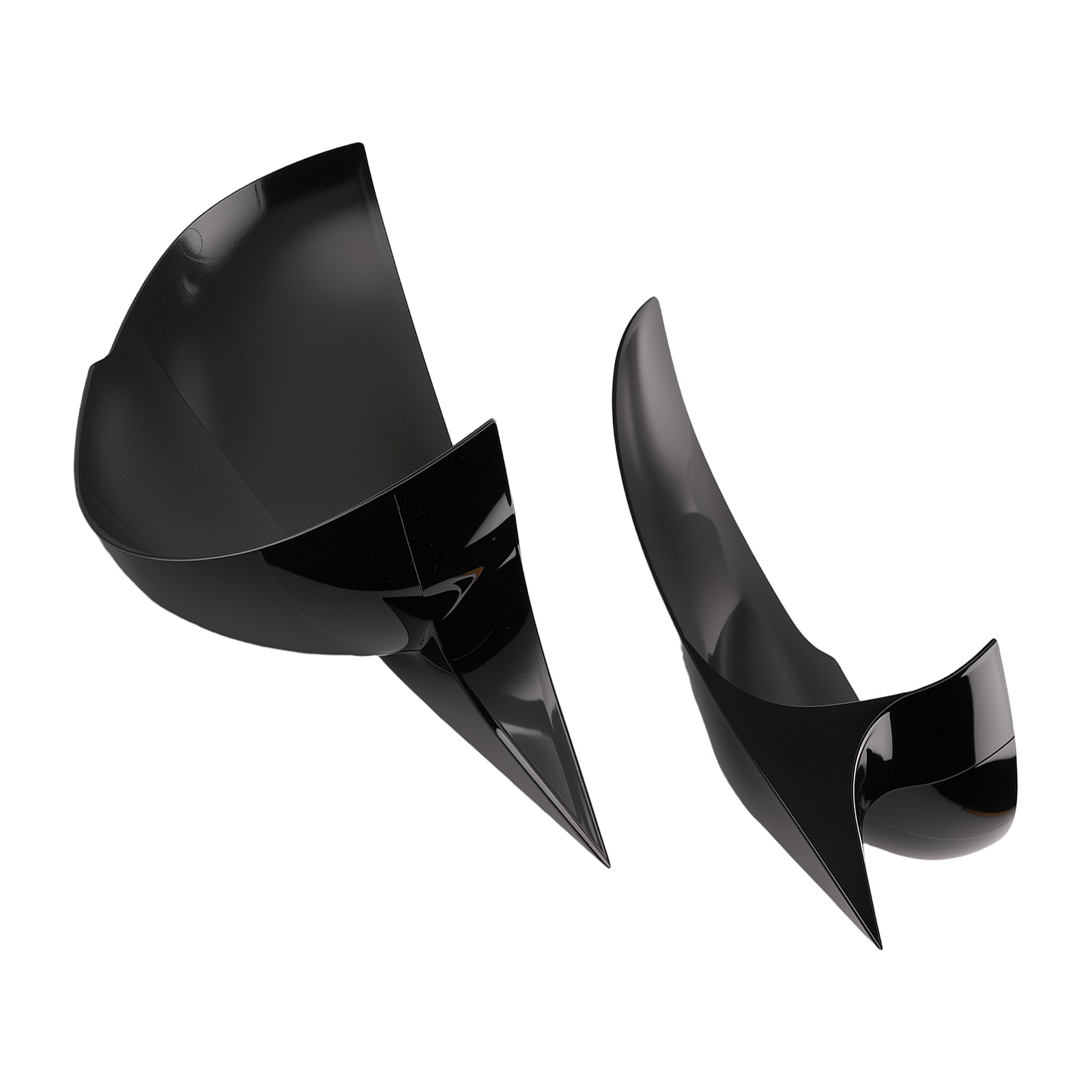 Mirror Cover Shell Housing for Kia K5 Gloss Black ABS Left Right Replacement