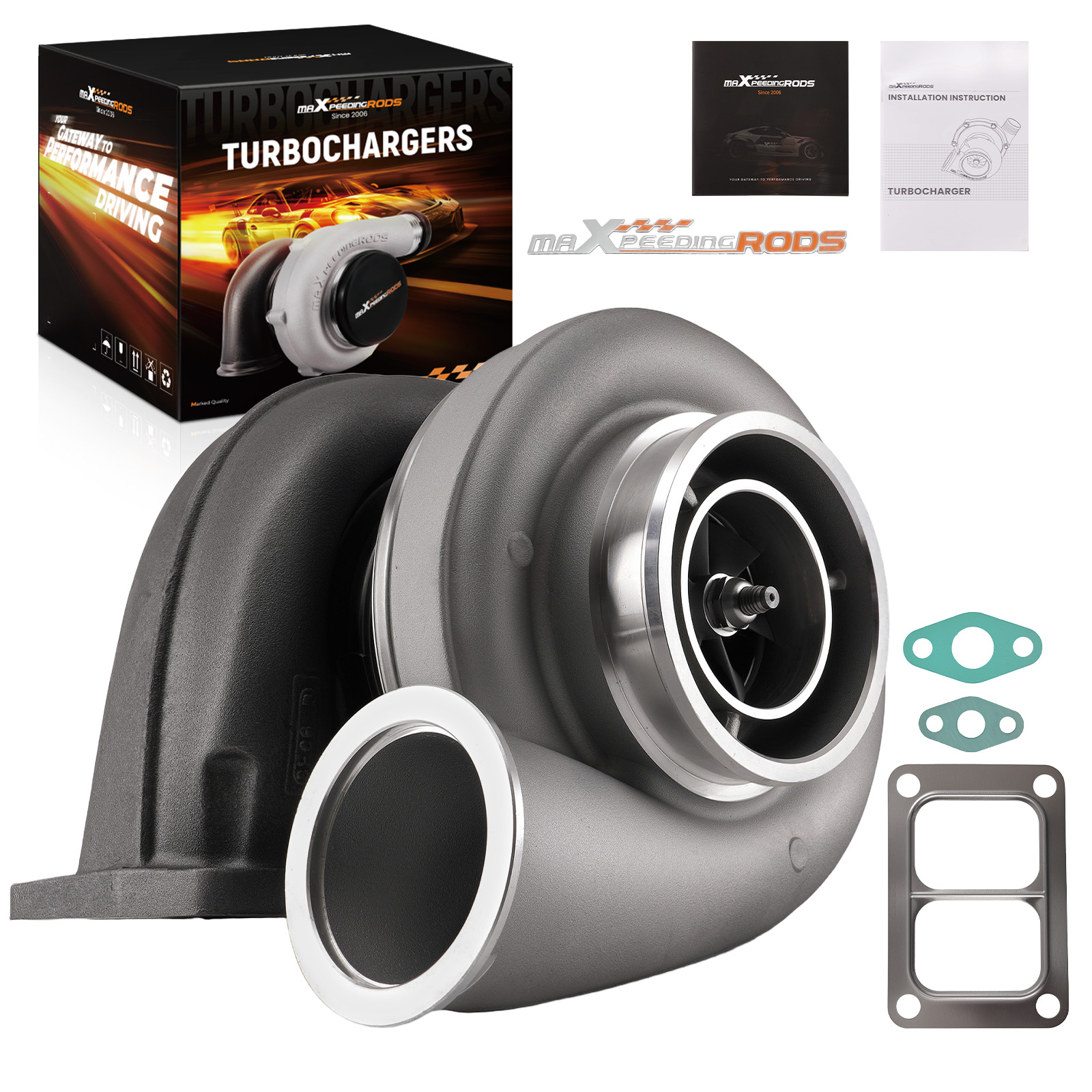 Universal T6 Turbocharger V-Band Turbo 1.32 A/R for  Series 60 Engine 2000-2008