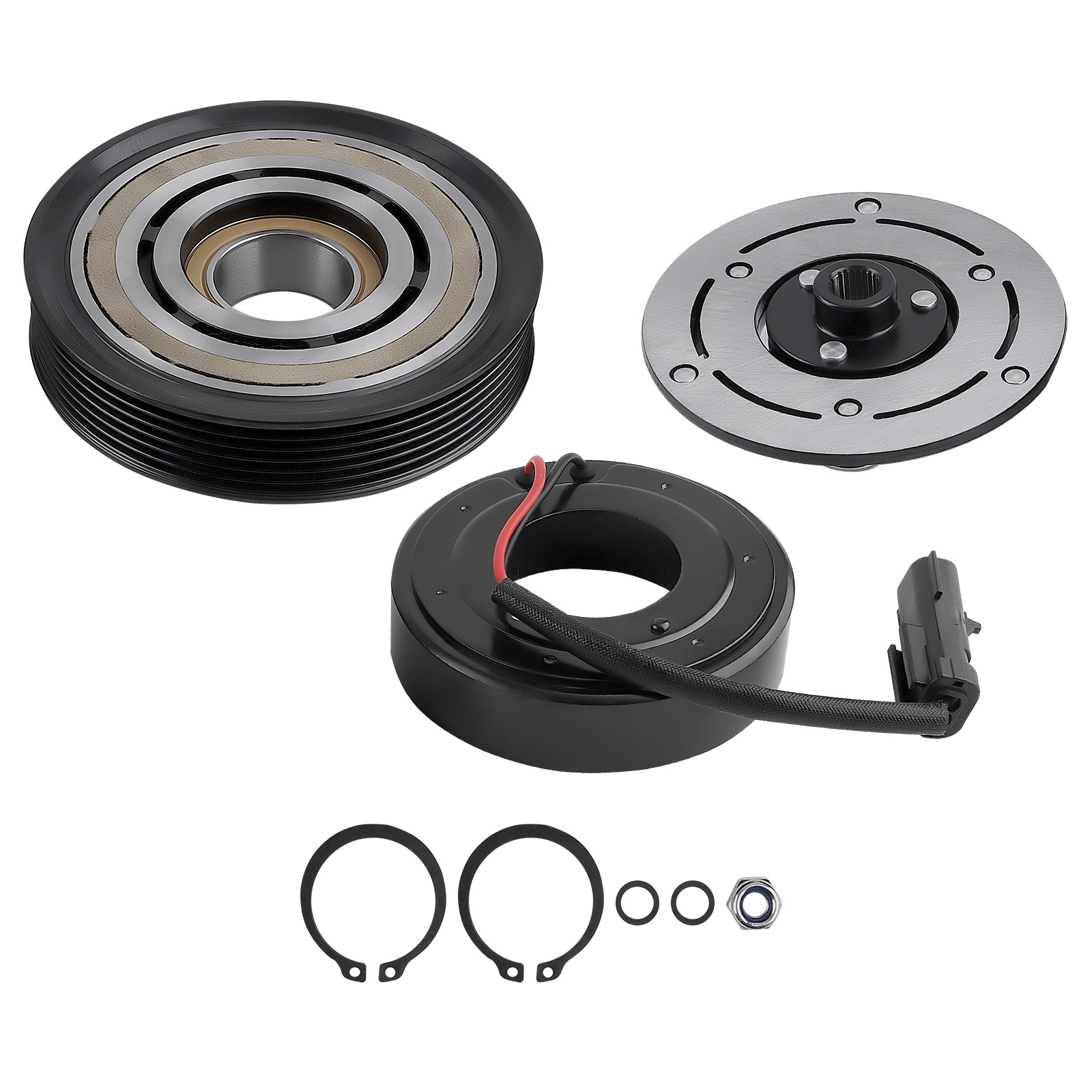 A/C Compressor Clutch Kit Pulley For Dodge Ram 1500 2002-2003 55037466AE CO4335C