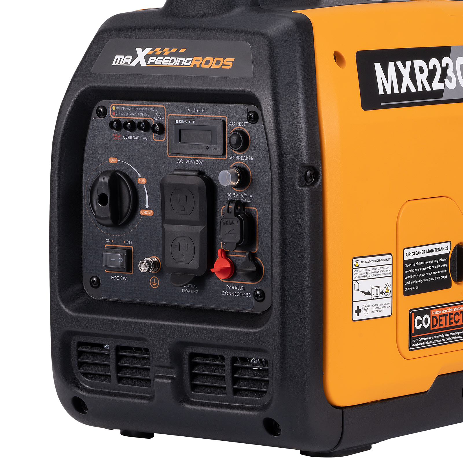 Inverter Generator 2300W 2.3KW 120v Portable Silent Gasoline  Powered MXR2300