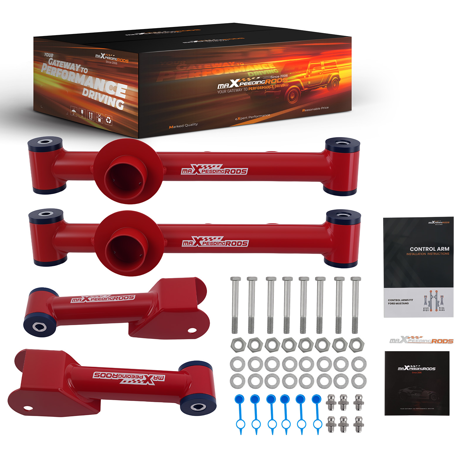 MaXpeedingrods Rear Control Arms For 1979-2004 Ford Mustang 79-86 Mercury Capri