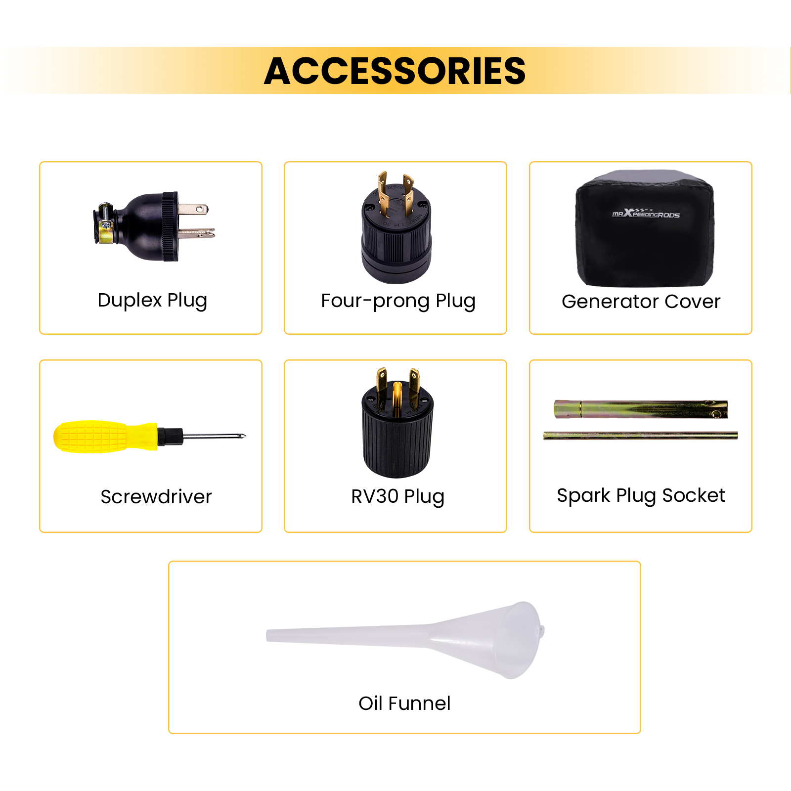 Portable Gas Generator 5500 Watt 120V/240V Electric Start w/CO Alert 5KW Running