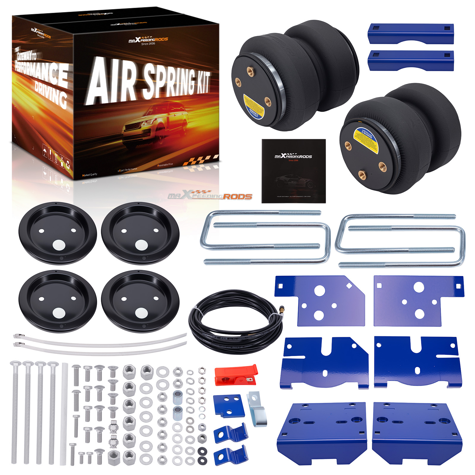 Towing Air Suspension Spring Bag Helper Kit For Ford F-150 Raptor 4WD 2016-2020