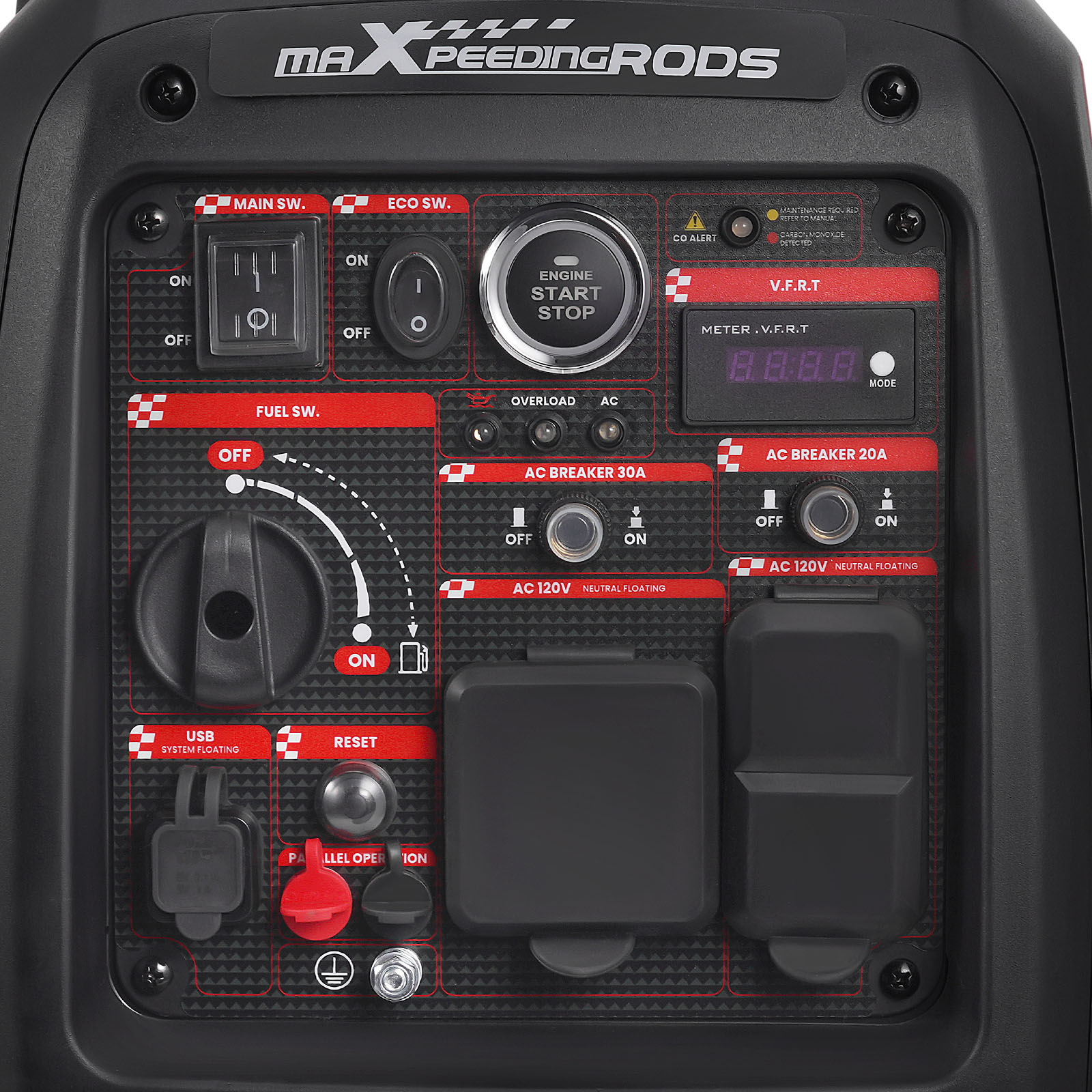 120V 4.8KW Inverter Generator Portable lightweight Gasoline Home Backup