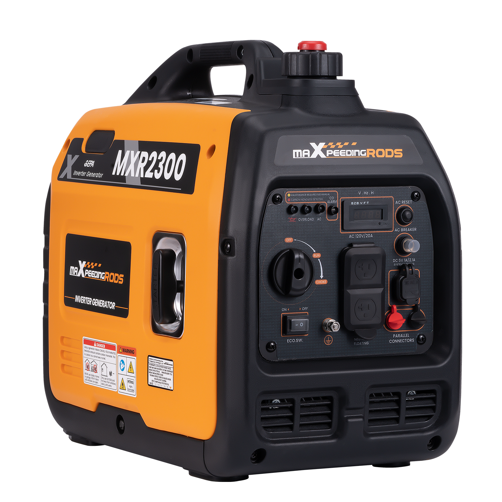 Inverter Generator 2300W 2.3KW 120v Portable Silent Gasoline  Powered MXR2300