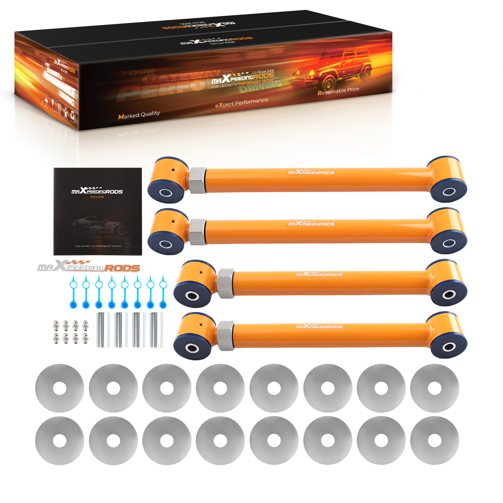 Heavy Duty Adjustable 4 x Front Control Arms 0-6