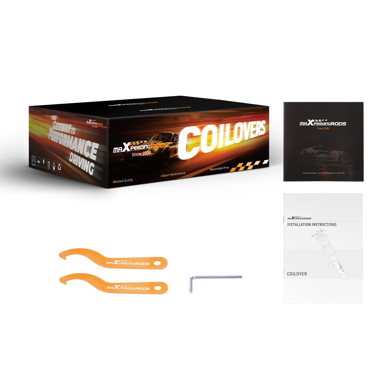 Set of 4 Coilover Suspension Kit for Subaru Impreza WRX GC8 93-01 24 Ways Damper