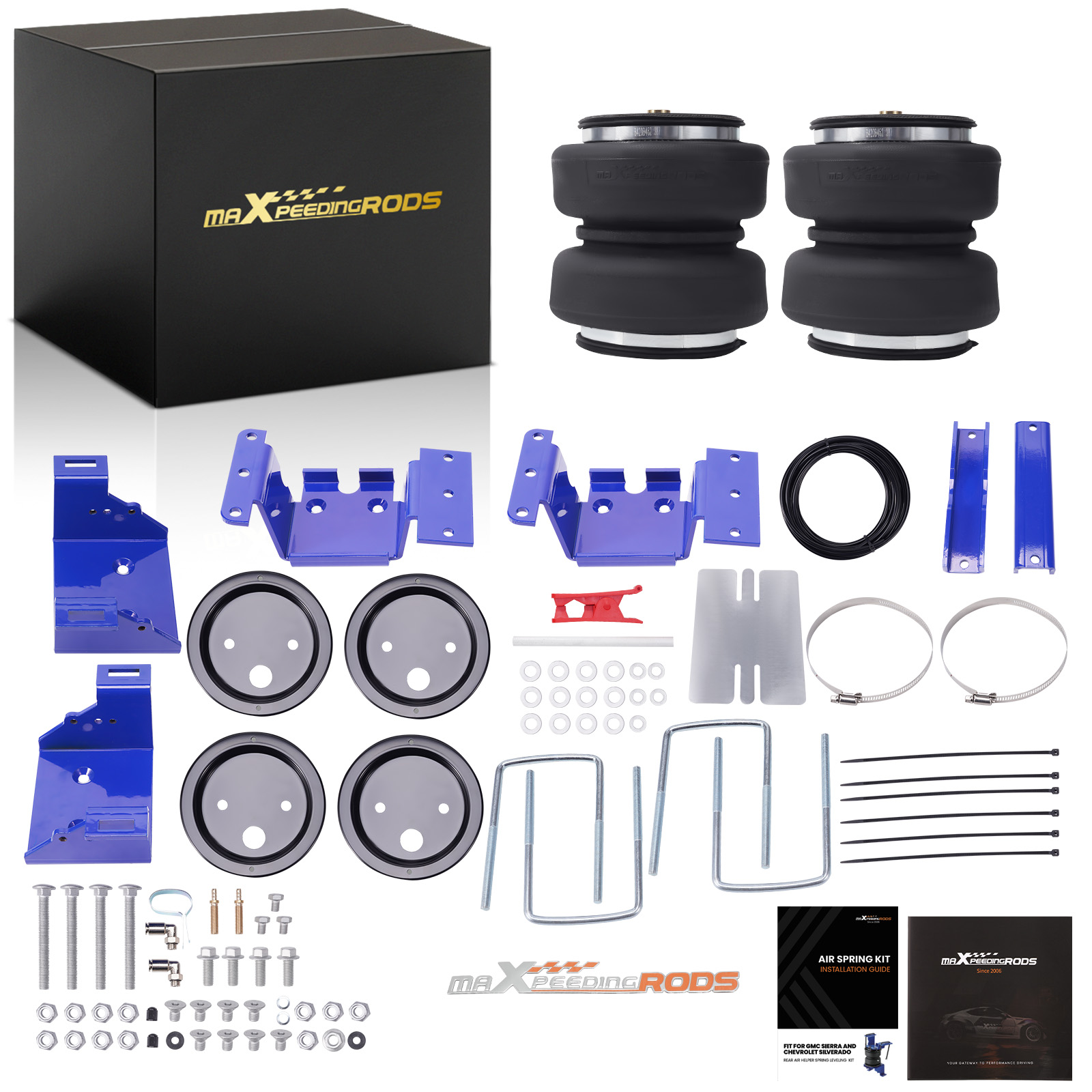 Load Air Assist Sping Bag Kit For Chevrolet Silverado GMC Sierra 2500HD 11-19