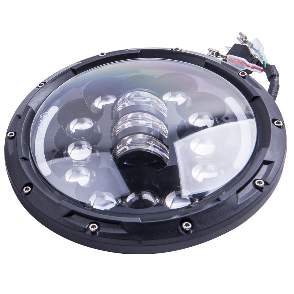 7 Inch Round LED Headlight Headlamp Fits For Jeep Wrangler JK LJ TJ 1997-2016