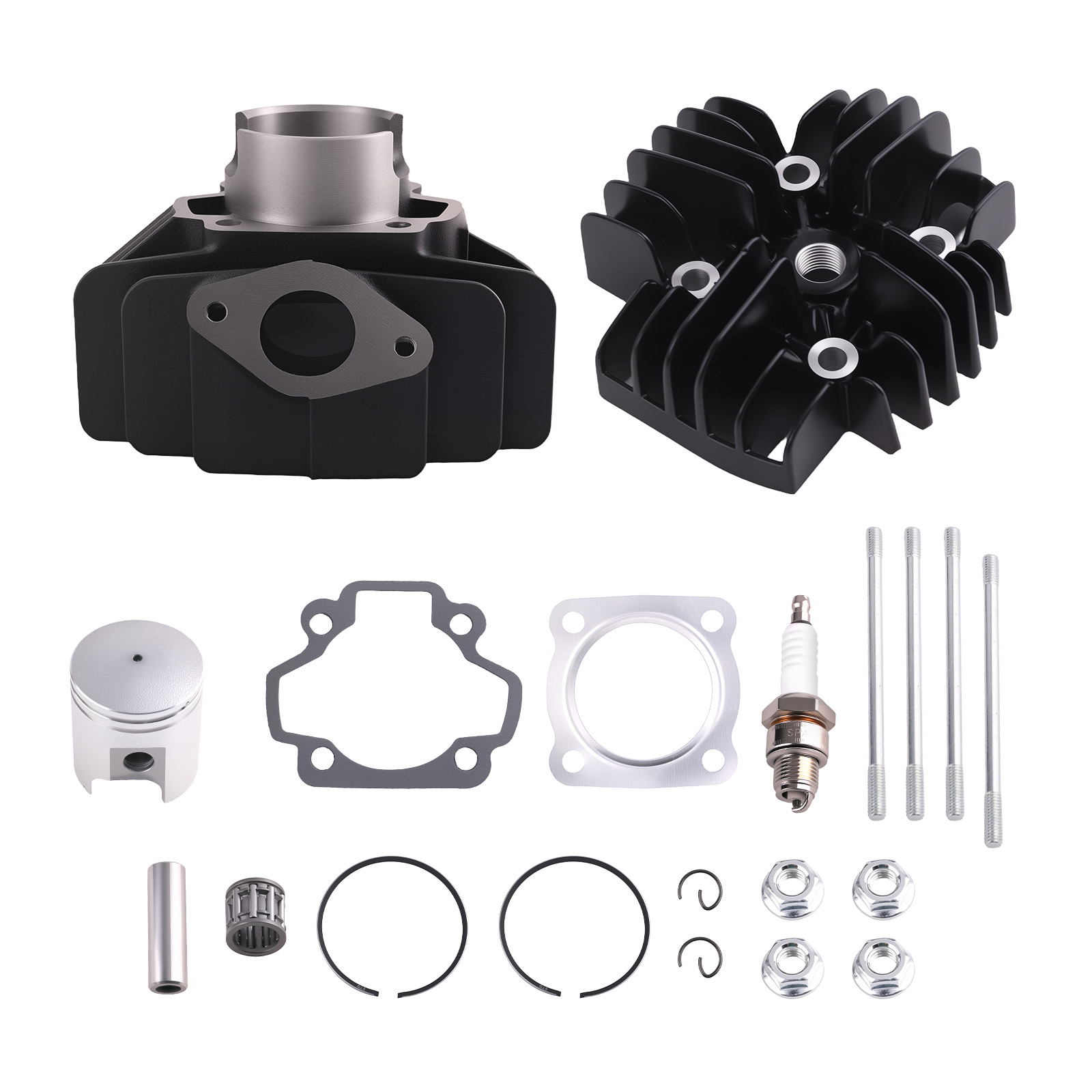 60cc Cylinder Piston Gasket Top End Rebuild Kit For Yamaha PW50 QT60 81-09