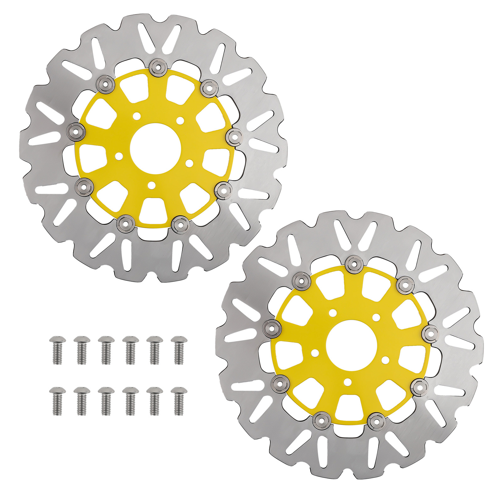Pair Motorcycle Brake Disc 299mm for Harley-Davidson Road Glide FLTRX 2008-2019