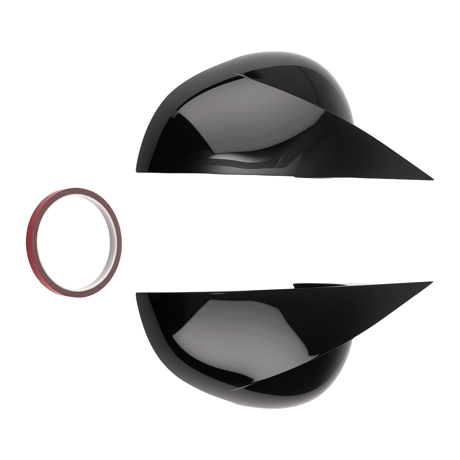 Mirror Cover Shell Housing for Kia K5 Gloss Black ABS Left Right Replacement