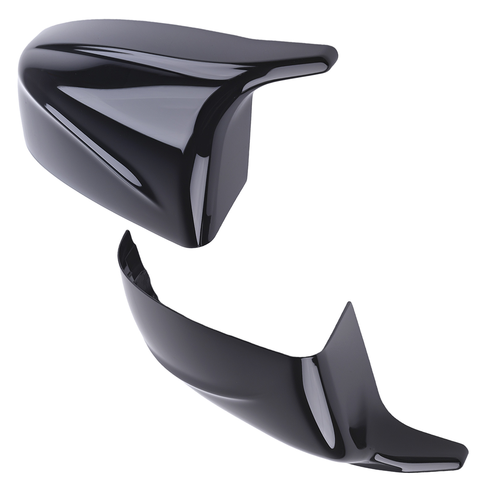 Wing Mirror Cover Caps for BMW X5 E70 X6 E71 07-13 51162182697 Black ABS 2pcs