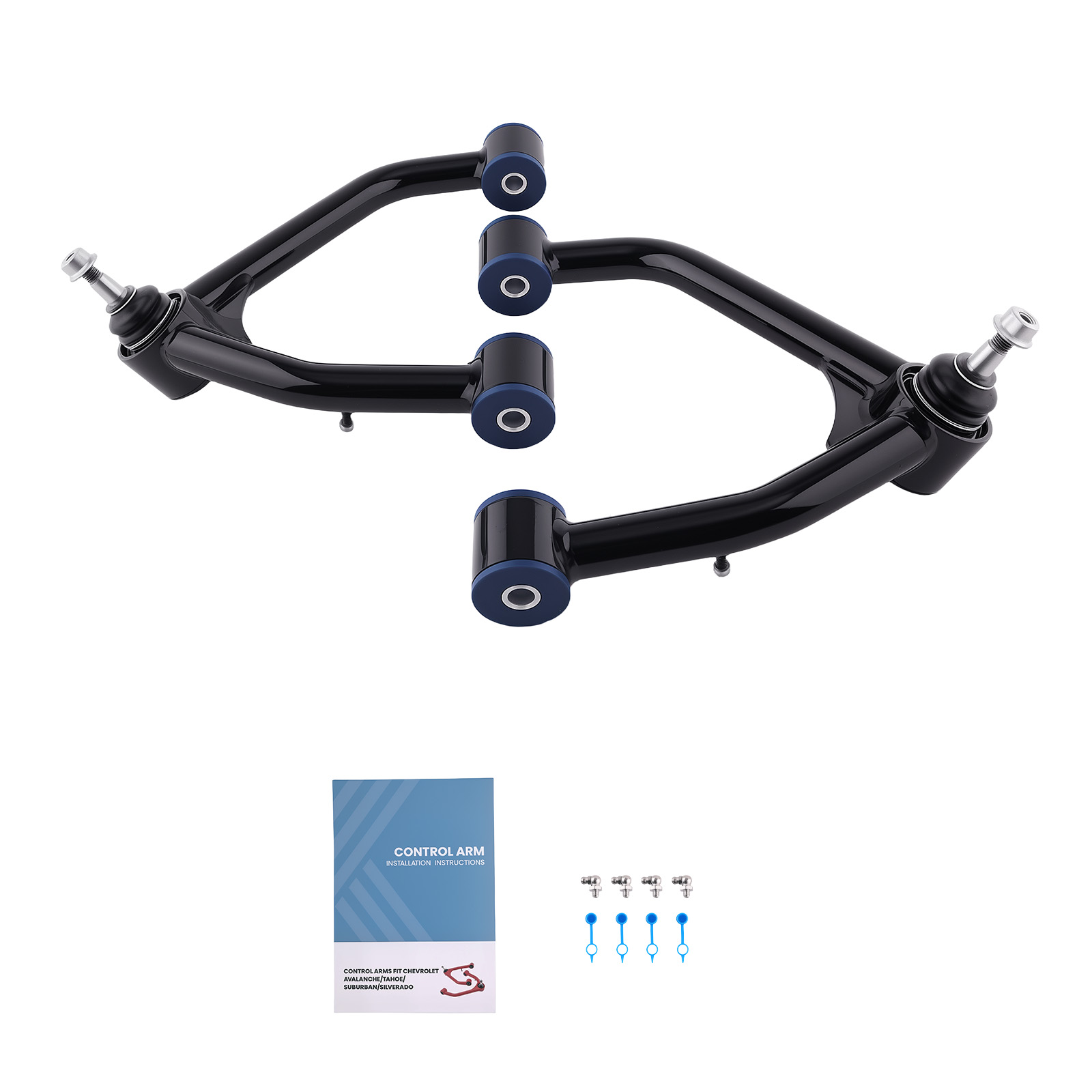 2-4'' Lift Front Upper Control Arms for 2007-2018 Chevy Silverado Sierra 1500
