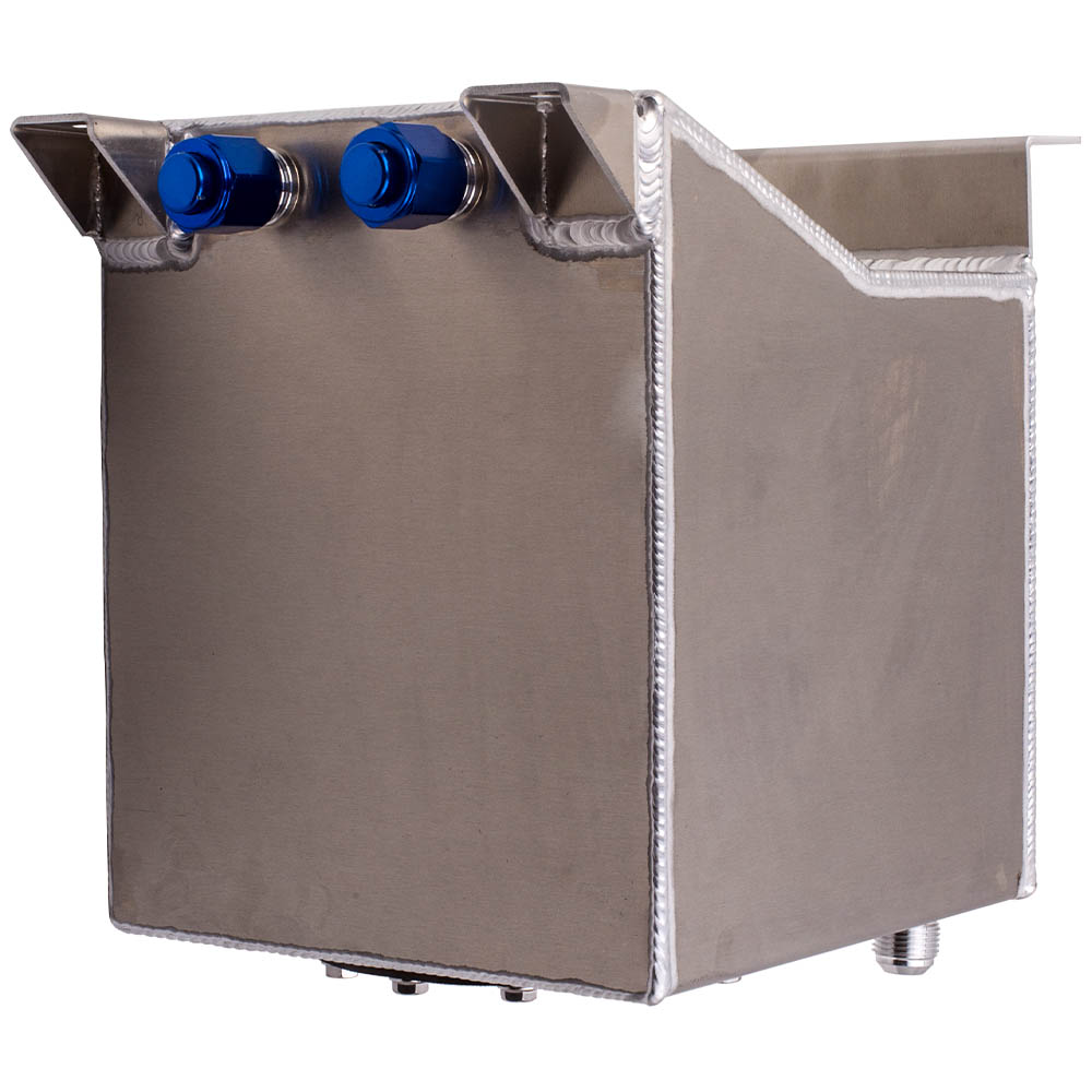 Universal 2.5 Gallon 10L Fuel Cell Tank Polished Aluminum (without Sender)