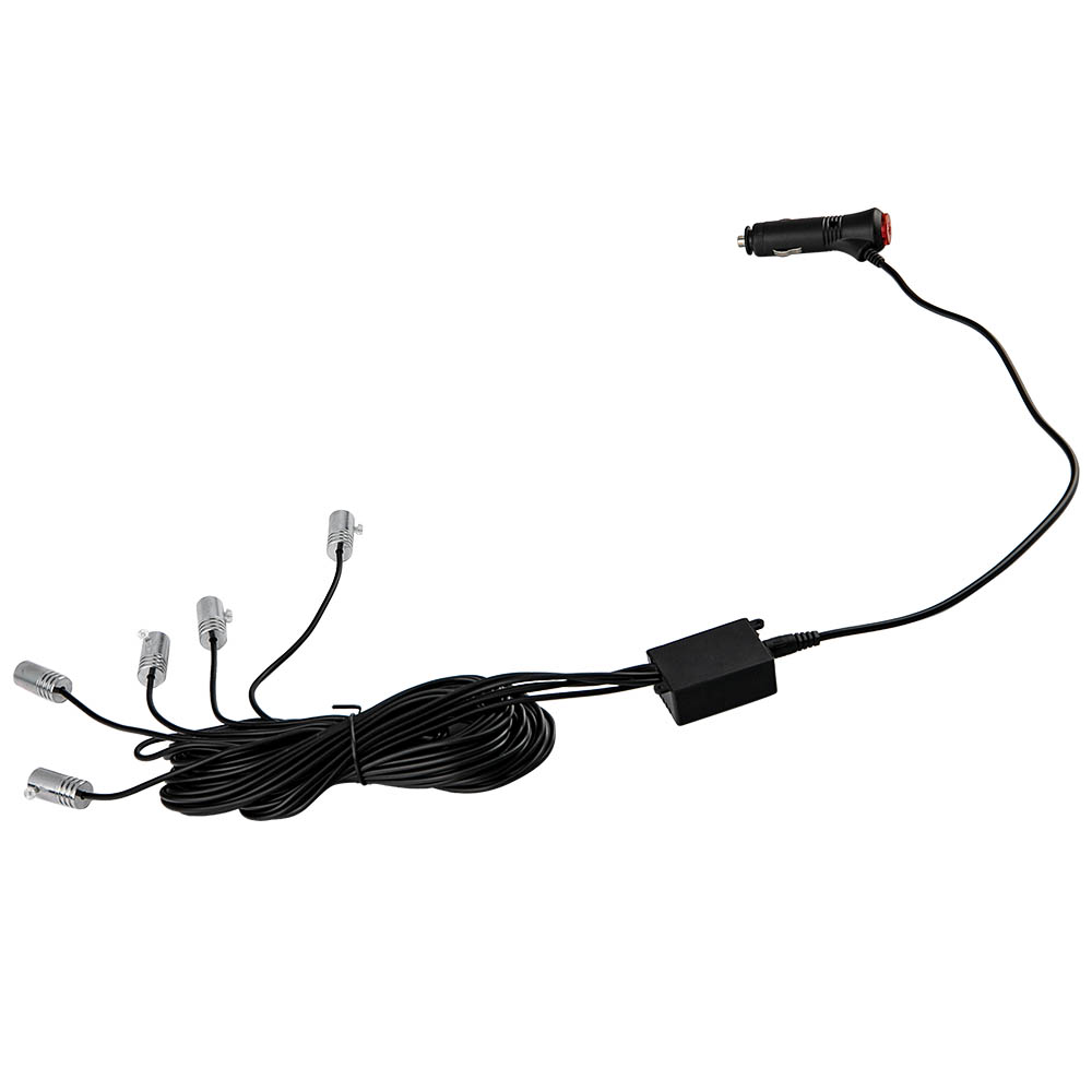 6M Car Interior Strip Light RGB w/Cigarette Fiber Optic Neon For iOS and Android