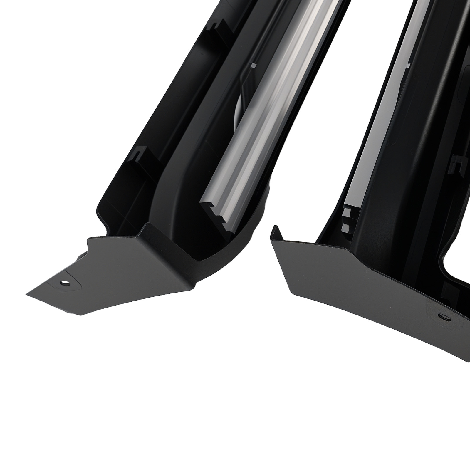 Aluminium Side Running Boards for Nissan X-Trail T32 14-20 Black Non-Slip Pair