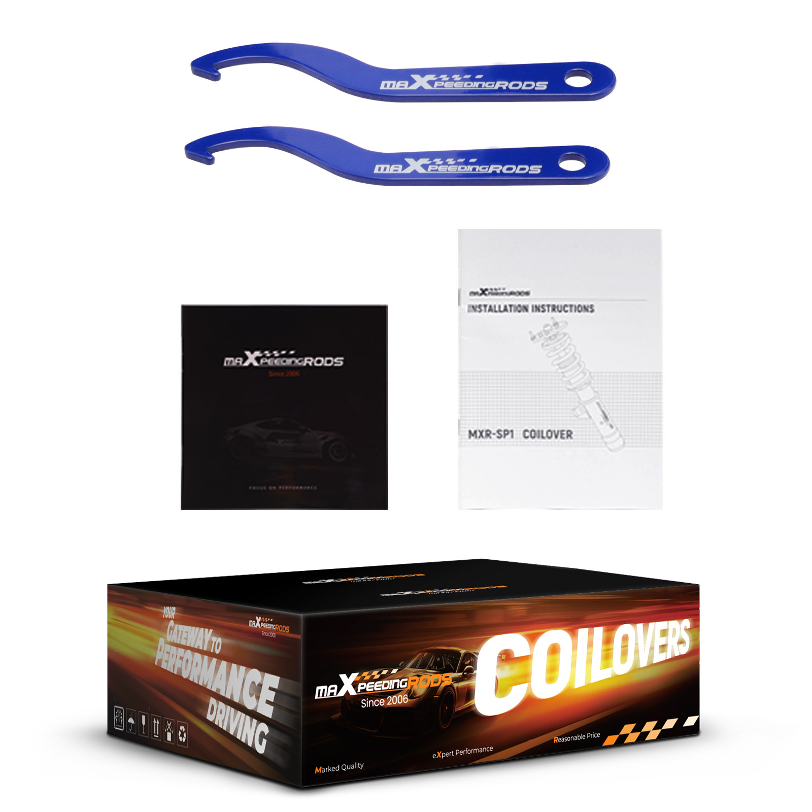 Adjustable Coilover Kit for Toyota Corolla E90/E100/E110 1987-2002 Blue