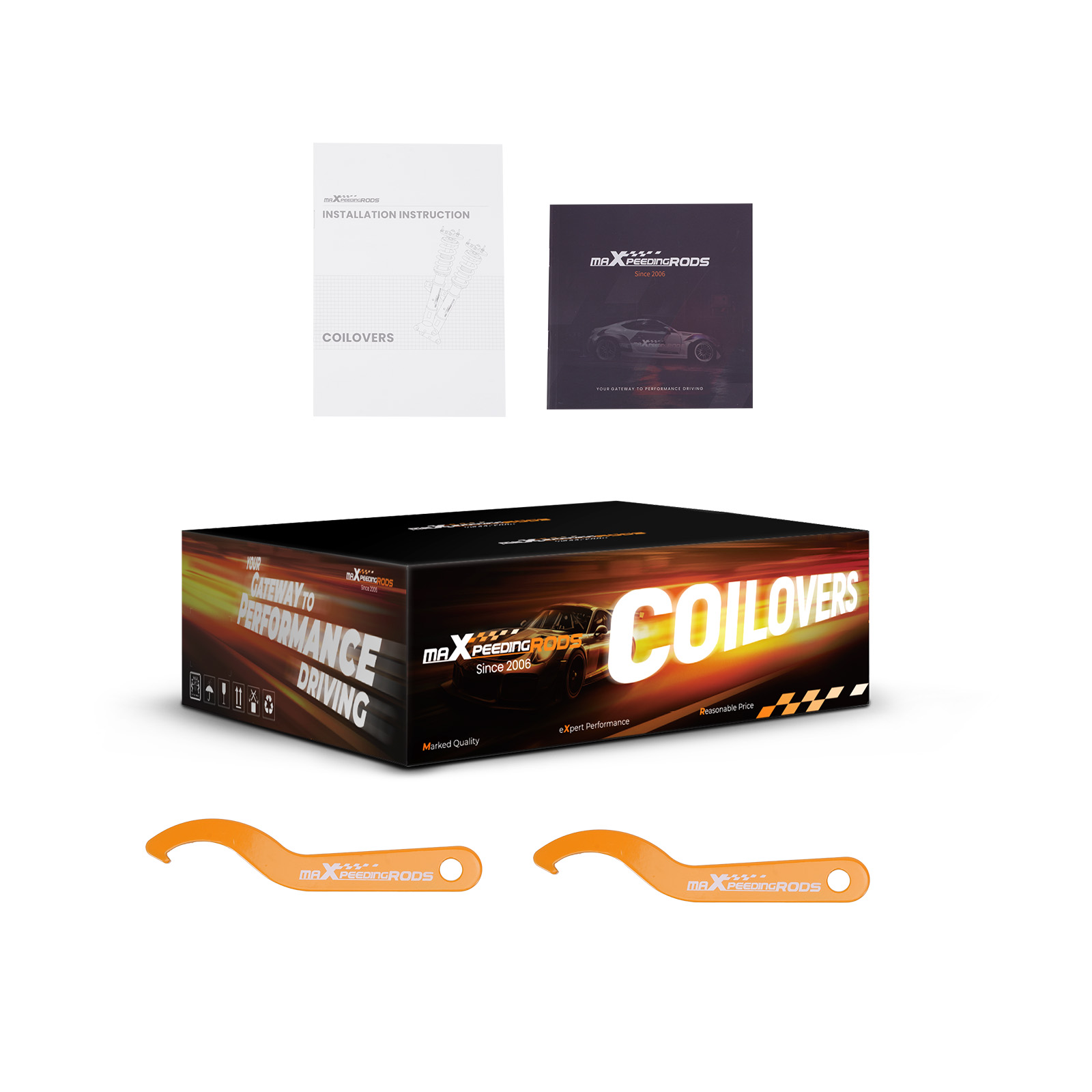 Coilover Spring & Shock Assembly For Mitsubishi 3000GT 1991-1999 FWD 2-Door 3.0L