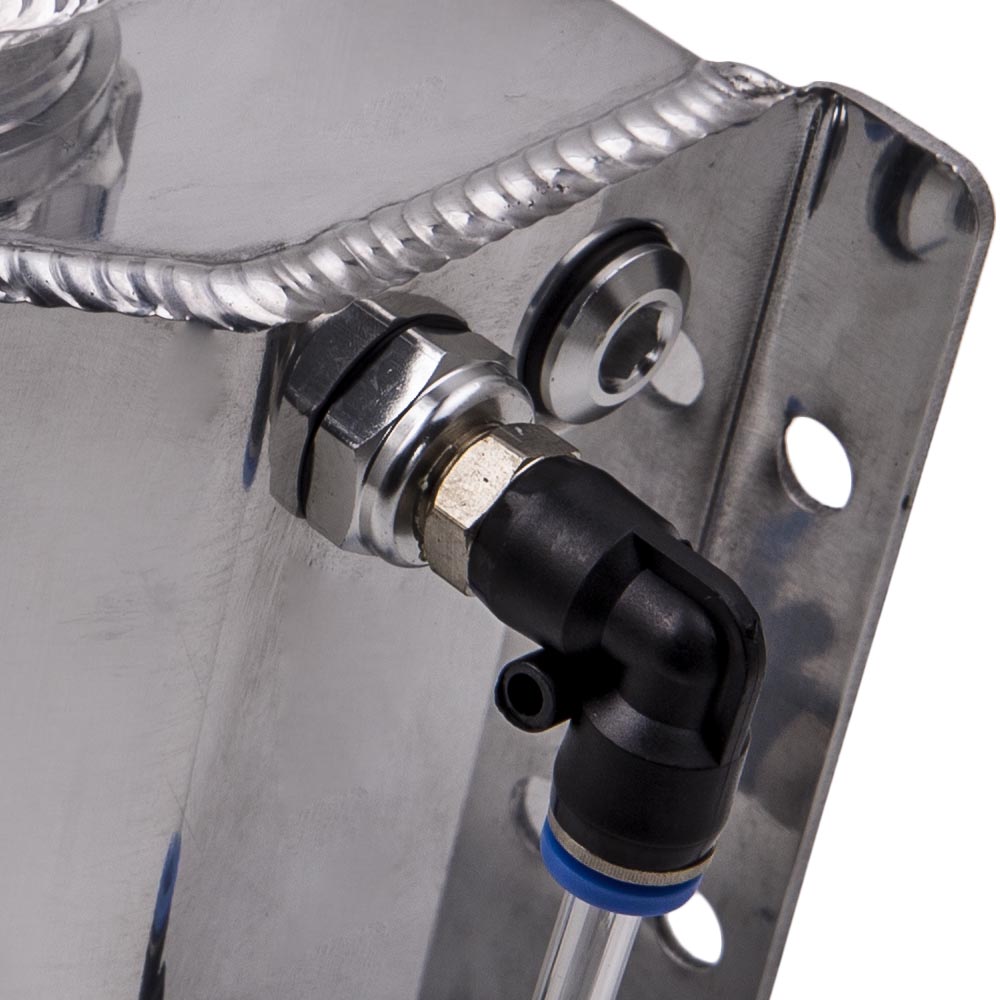 1 litre Aluminum Radiator Coolant Overflow Bottle Reservoir Recovery Water Tank