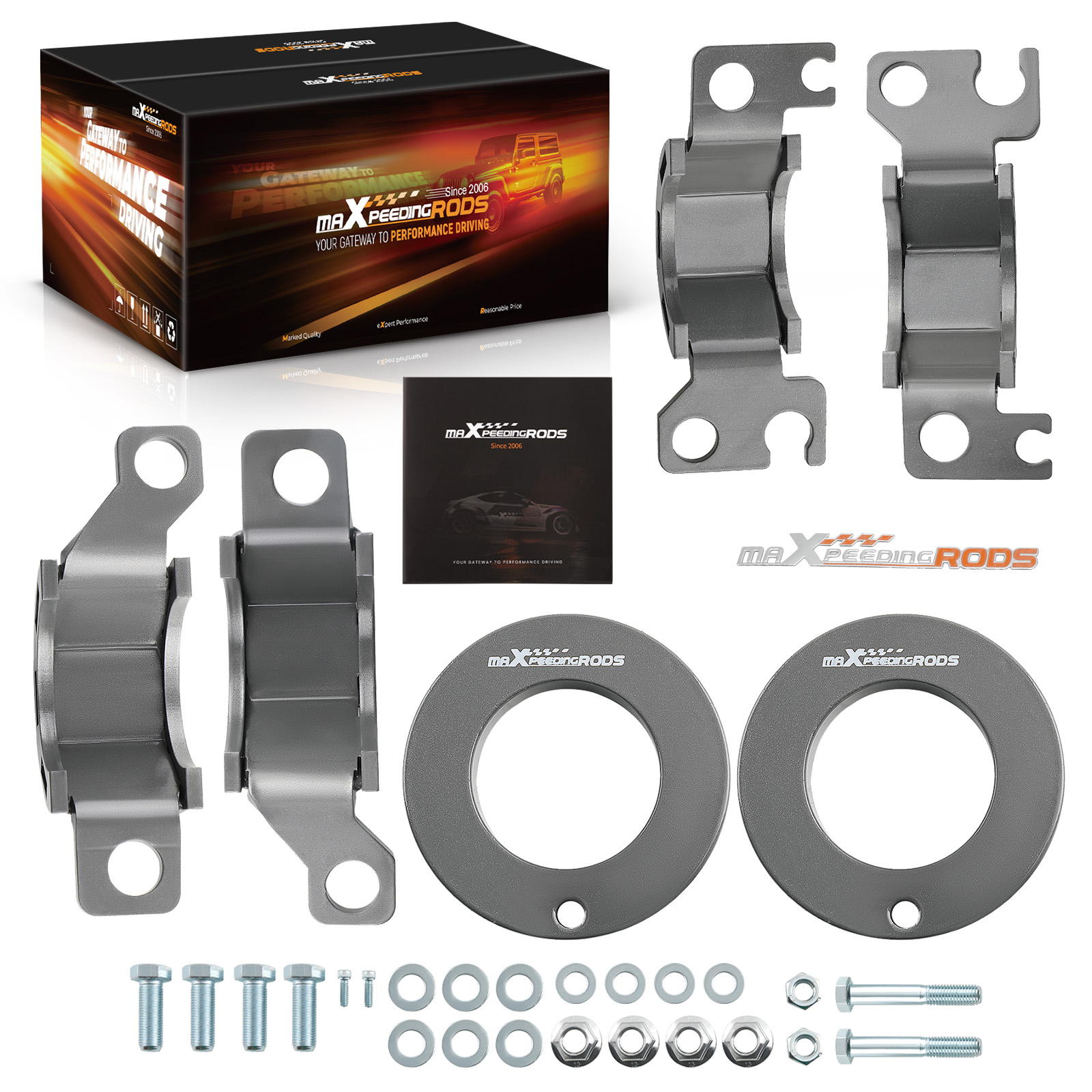 2 inch Lift Level Kit For Jeep Cherokee KL 2014-2019 Strut Spacer Shock Spacers