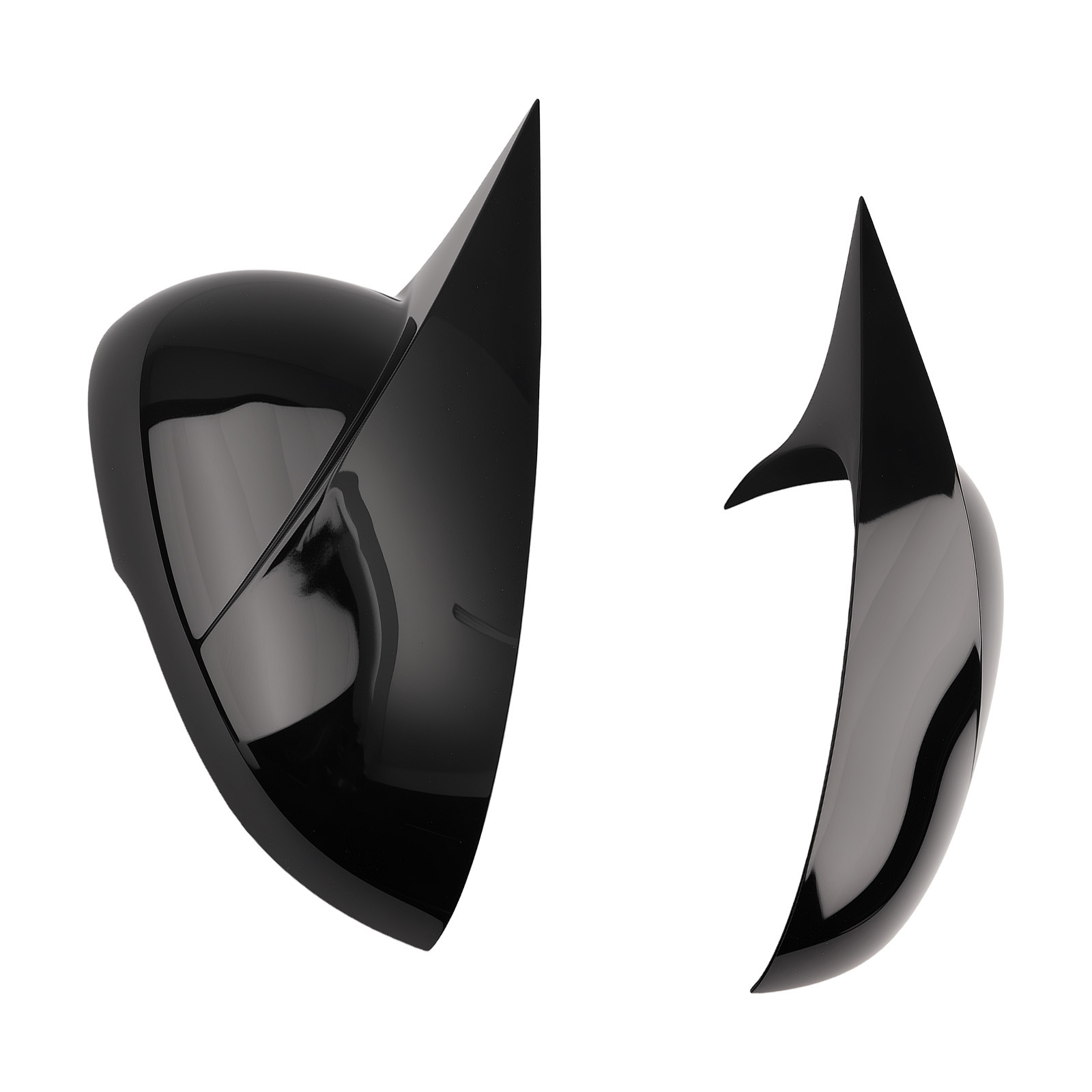 Mirror Cover Shell Housing for Kia K5 Gloss Black ABS Left Right Replacement