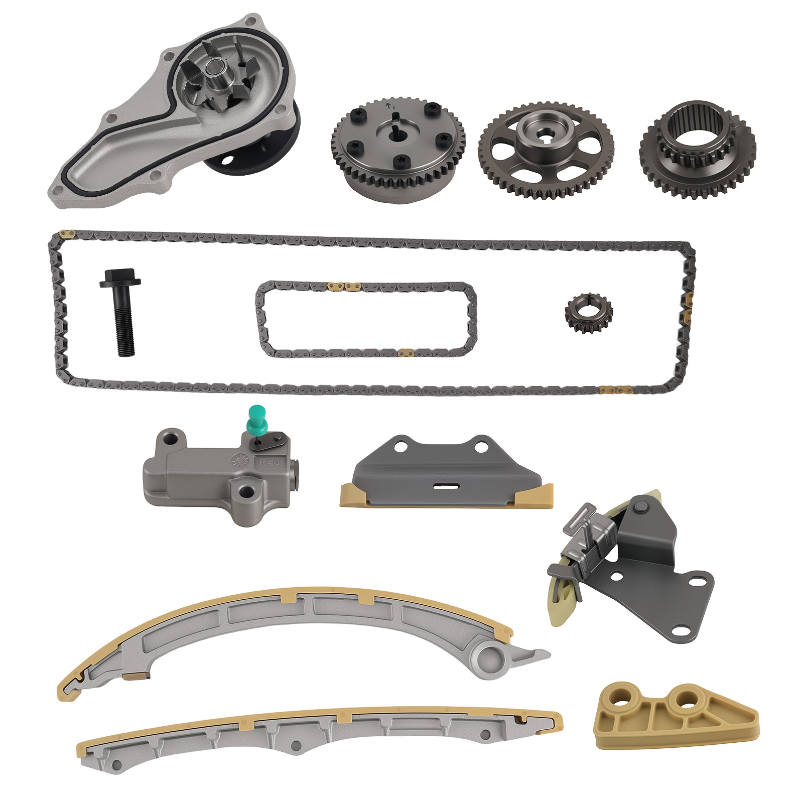 Timing Chain Kit VVT Water Pum For Acura TSX Honda Accord CR-V Civic 2.4L New