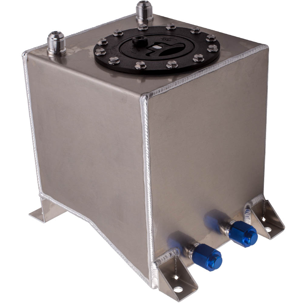 Universal 10L 2.5 Gallon Fuel Cell Tank with Foam Lightweight Aluminum Polished eBay