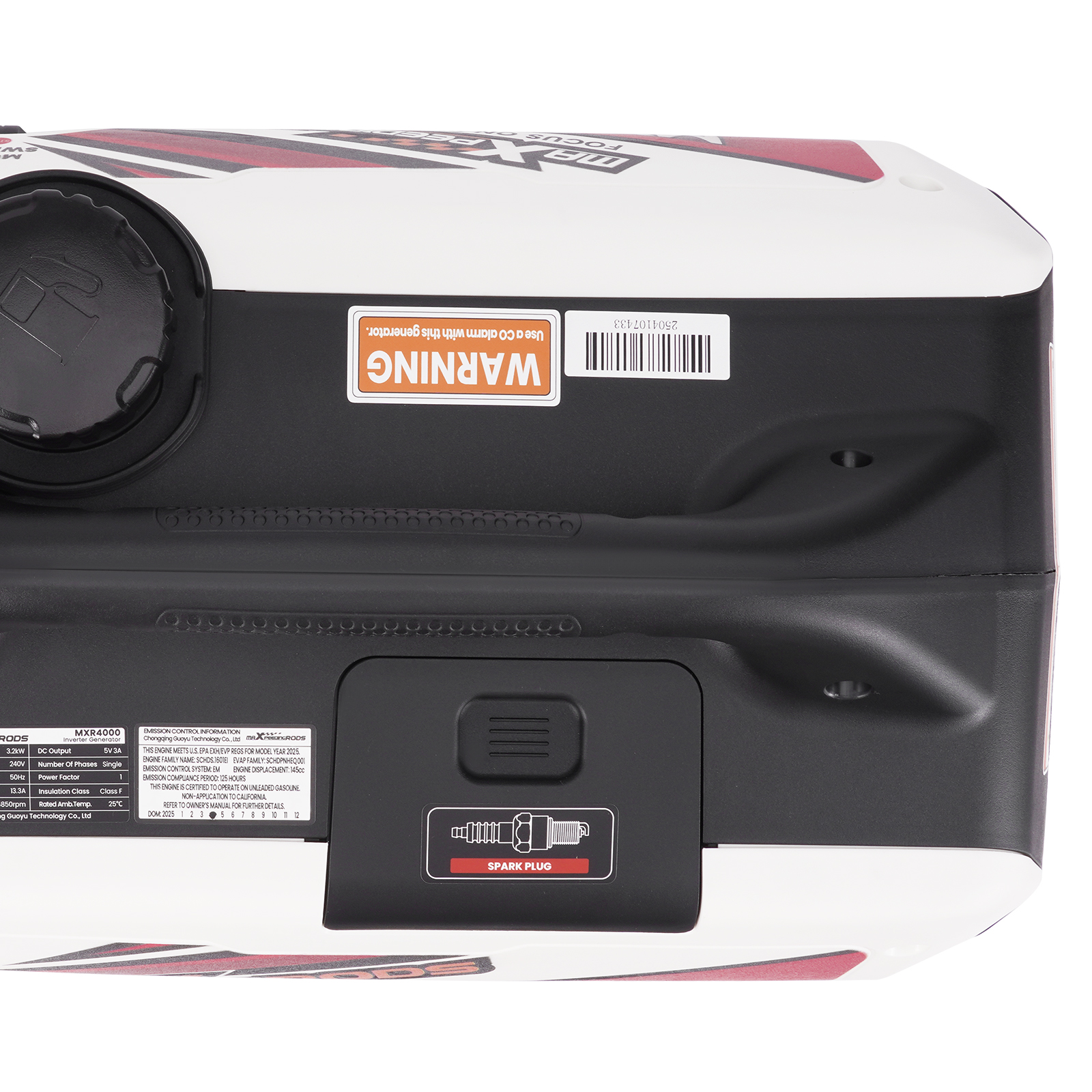 Smart Inverter Generator 3.2KW Rated Portable Petrol Digital Meter for Camping