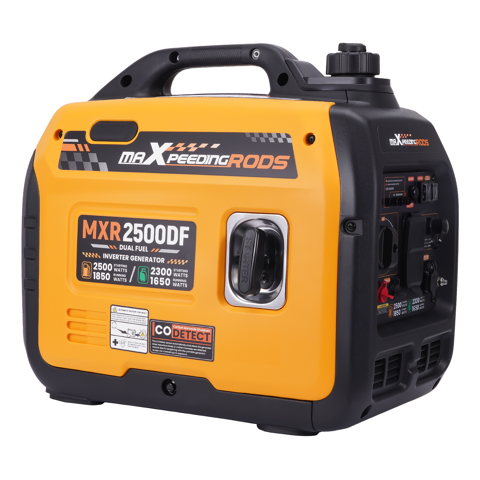 Dual Fuel 2500W Inverter Generator for Tailgating and Emergency Power
