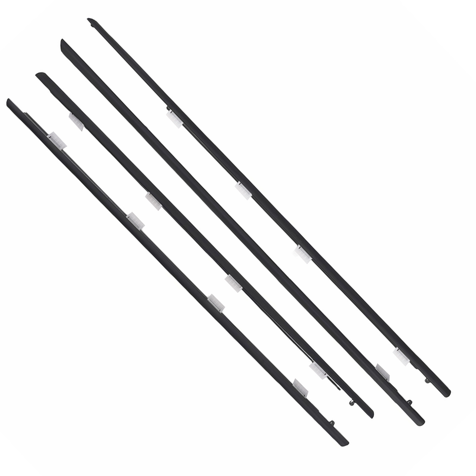 Door Window Belt Seal Set for Honda Civic DX 2001-2005 72410-S5A-003 4 Pieces