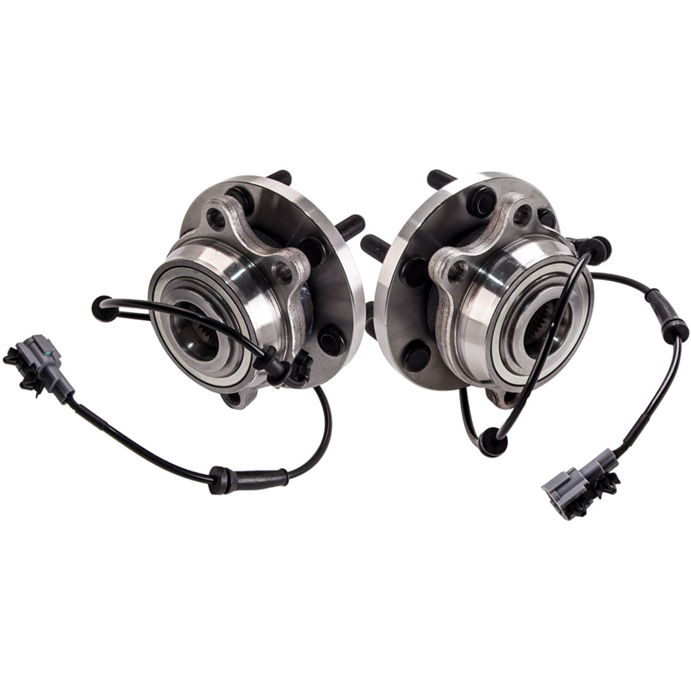 2PC Front Wheel Bearing Hubs SPANISH for Nissan Navara D40 D22 YD25