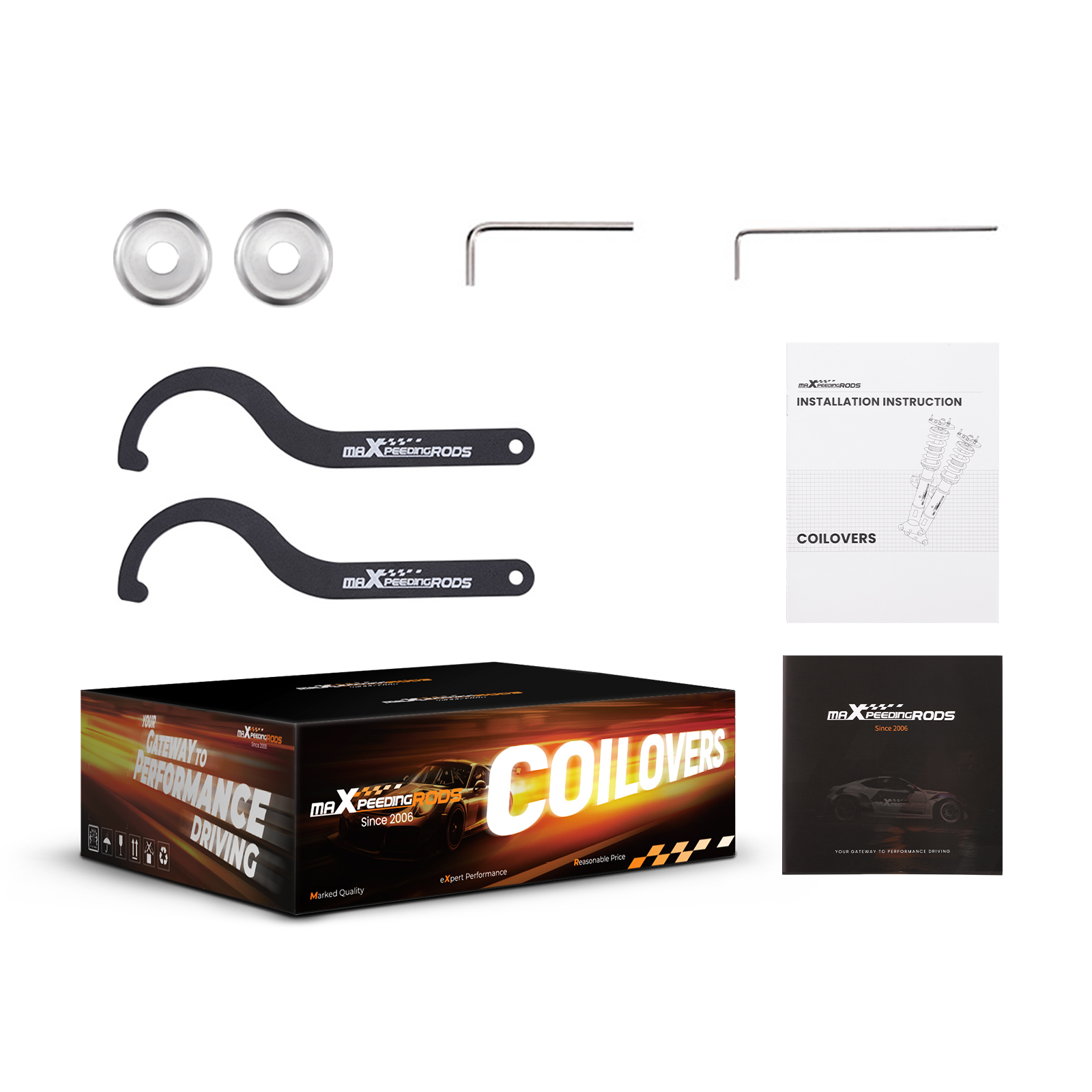 Maxpeedingrods Coilovers Suspension For Nissan 370Z Z34 coupe & roadster RWD