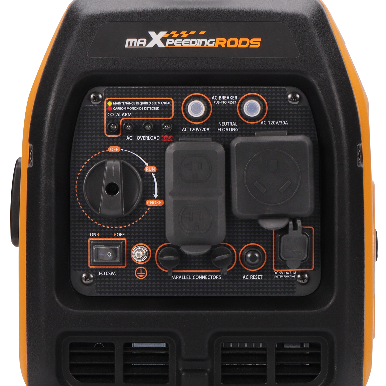 Portable Silent Generator Gasoline Power Station 3500W Max 3000W home backup