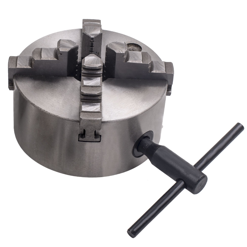 4 Jaw 5'' Self-Centering Lathe Chuck Milling K12-125 ...