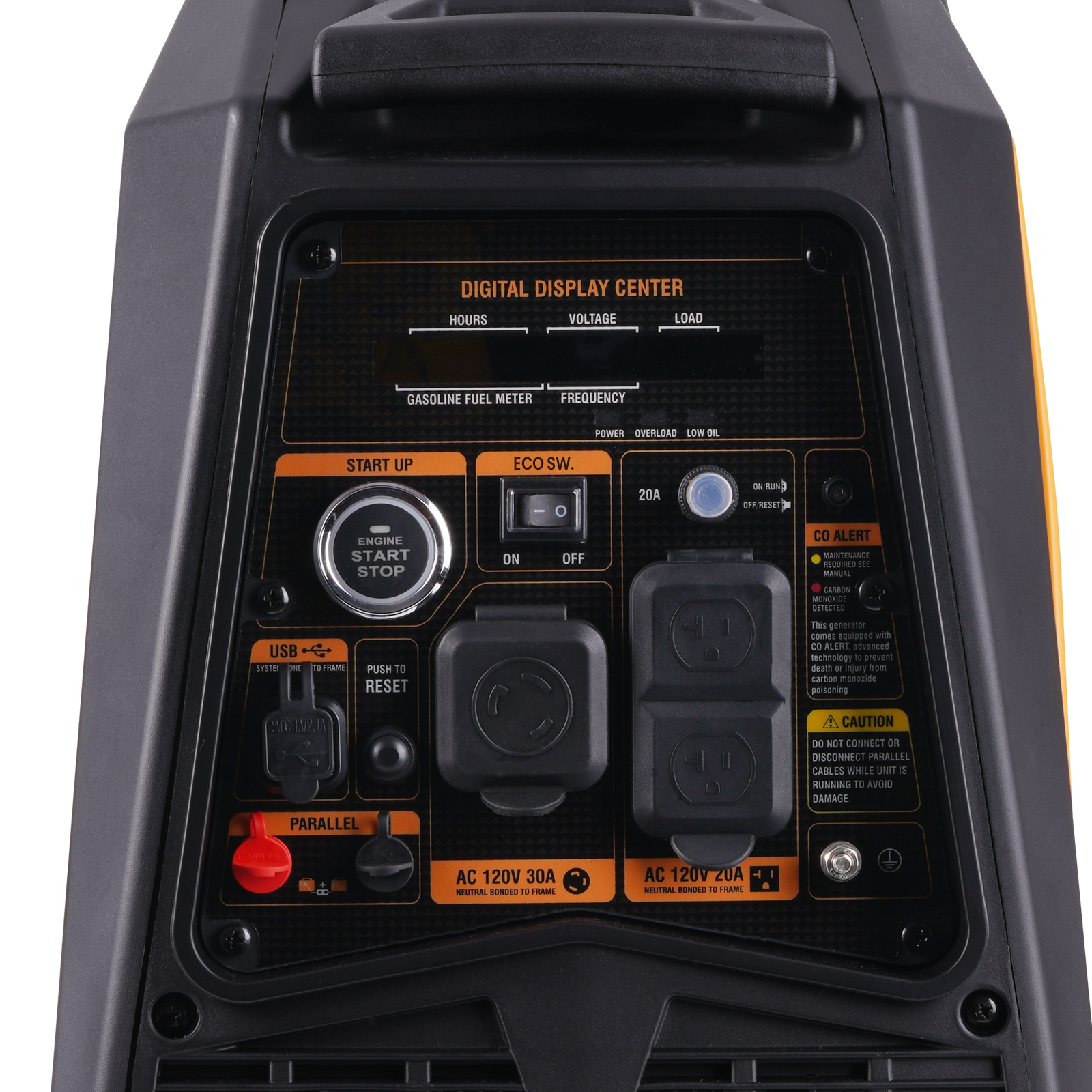 3200 Watt Portable Gasoline LPG Inverter Generator Quiet Dual Fuel Parallel