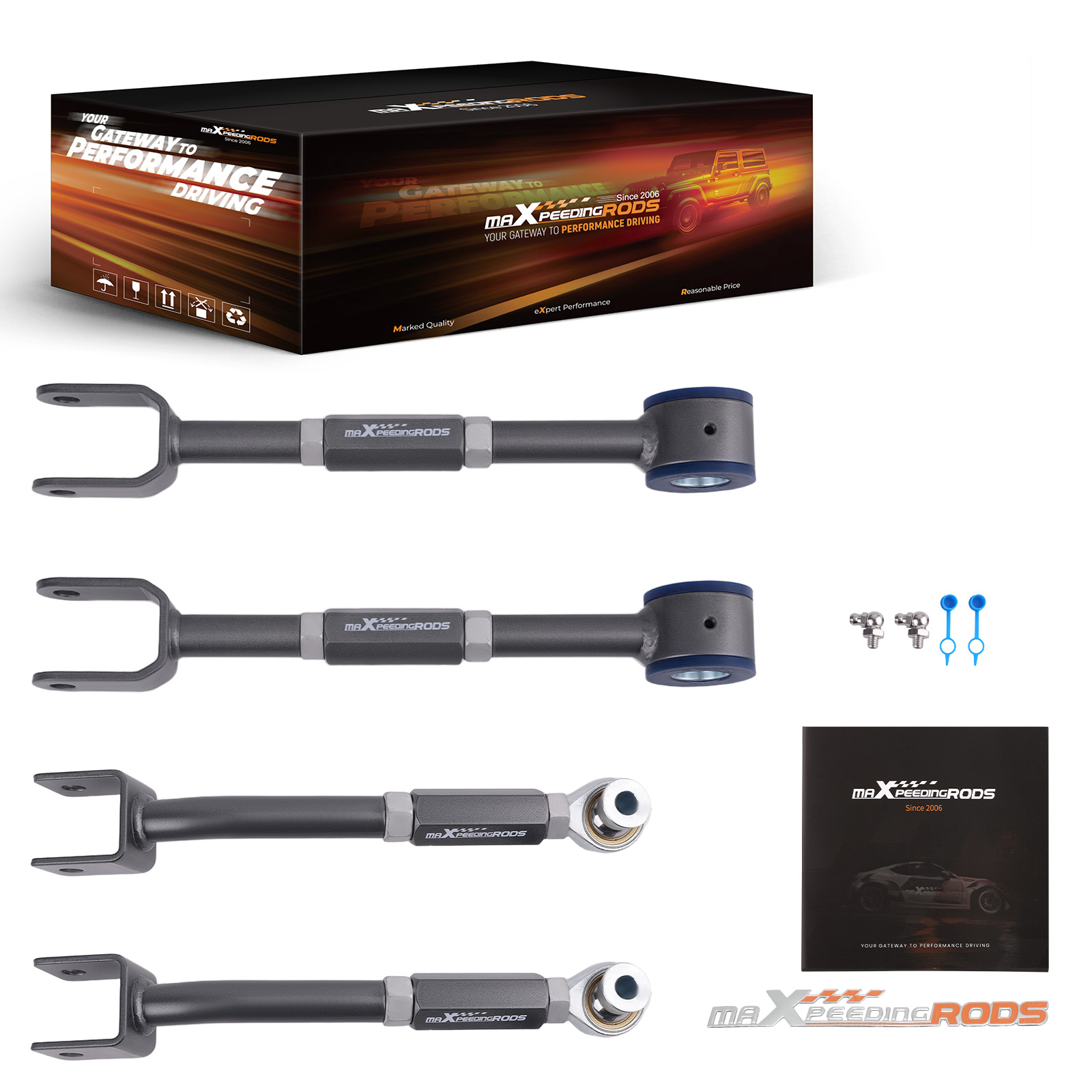 Adjustable Rear Camber Arm + Traction Arm Kit for 03-09 Nissan 350Z Infiniti G35