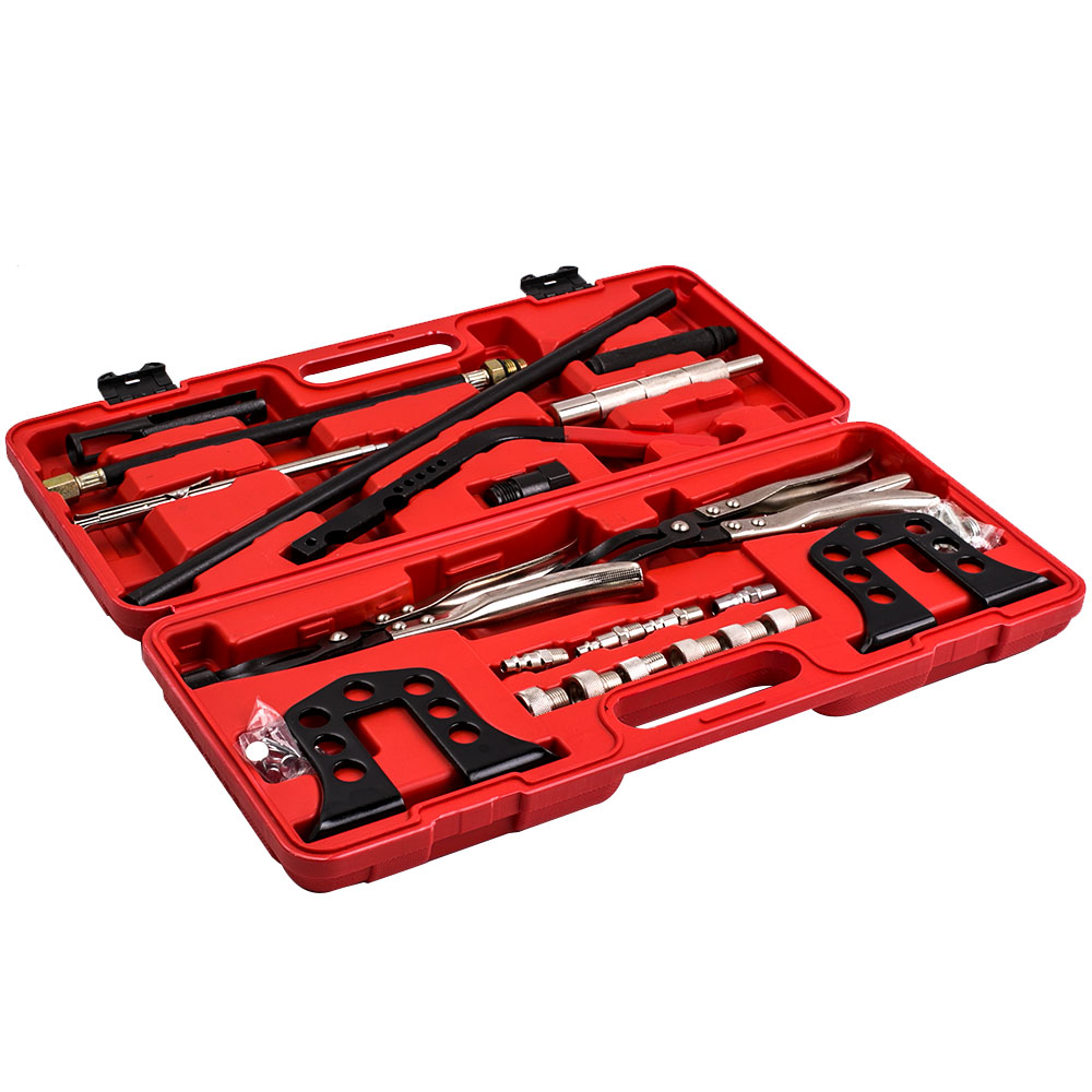 Cylinder Head Service Set Valve Spring Compressor Removal Tool For Audi ...