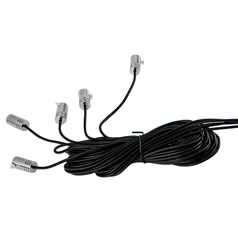 6M Car Interior Strip Light RGB w/Cigarette Fiber Optic Neon For iOS and Android