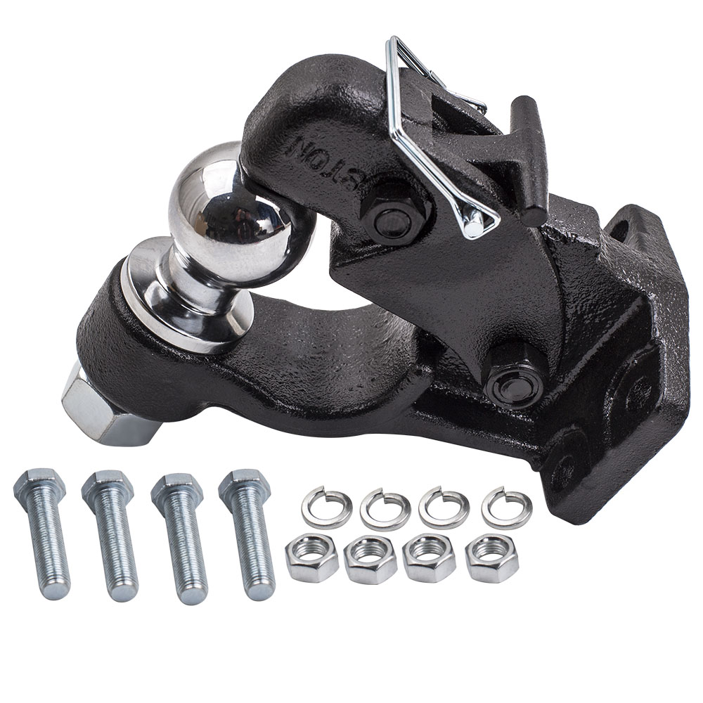 8 Ton Ball Combo Pintle Hook Tow Hitch Towing Heavy Duty 4WD Truck