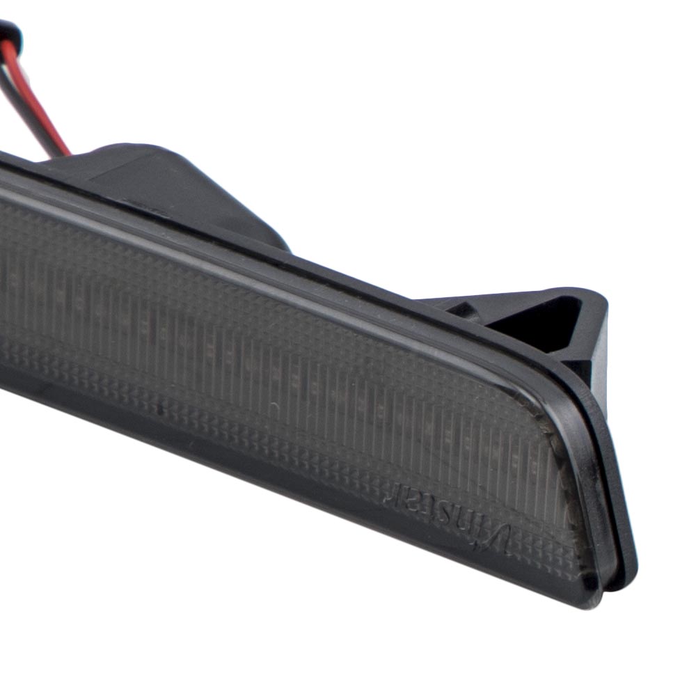 4pcs Smoked Front & Rear LED Side Marker Light Lamp For Ford Mustang 2010-2014